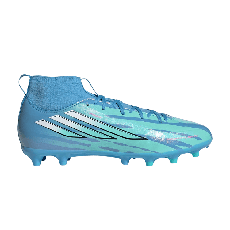 Trinity Rodman x adidas F50 Sparkfusion League Mid FG Big Kids 'Semi Blue Burst Lucid Pink' LA4057