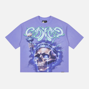 Godspeed Liberty Tears T-Shirt 'Purple Wash'