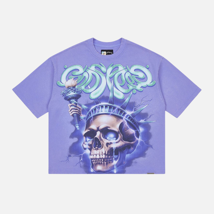 Godspeed Liberty Tears T-Shirt 'Purple Wash'