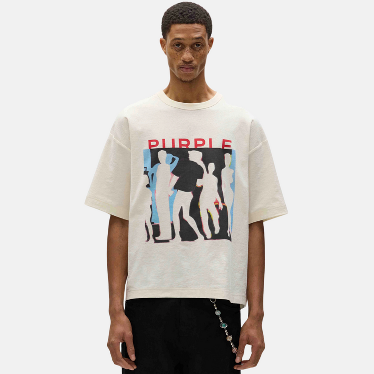 PURPLE BRAND Jersey Oversized T-Shirt 'Off White'