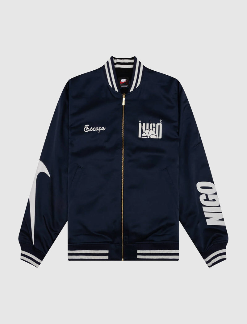 Nike x NIGO Coach Jacket 'Midnight Navy/Black'
