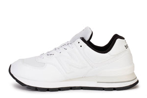 New Balance 574 Rugged 'White Black Leather'