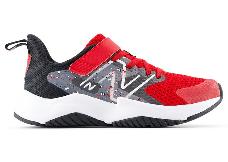 New Balance Rave Run v2 Bungee Lace Team Red Black Black Cement (PS) YTRAVB2