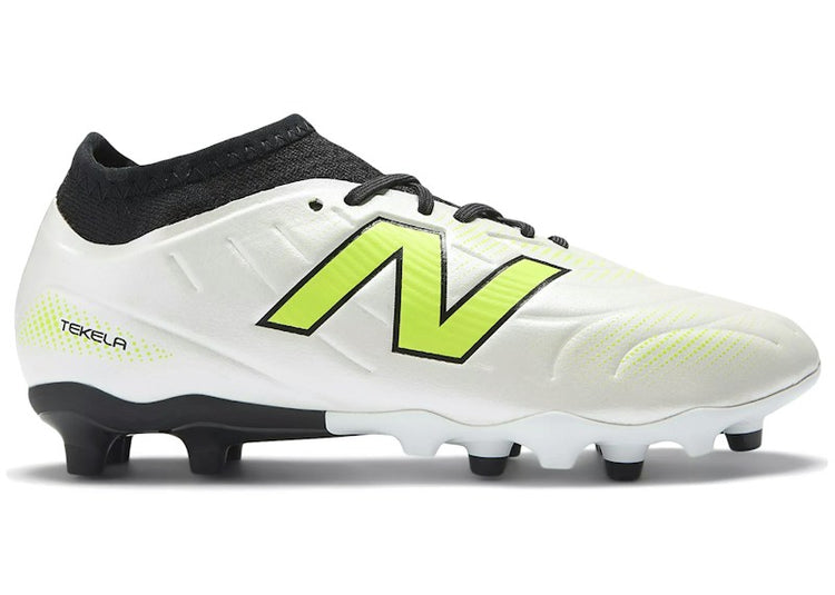 New Balance Tekela Team Low FG White Black Lime Light (GS) SJT3FSP5