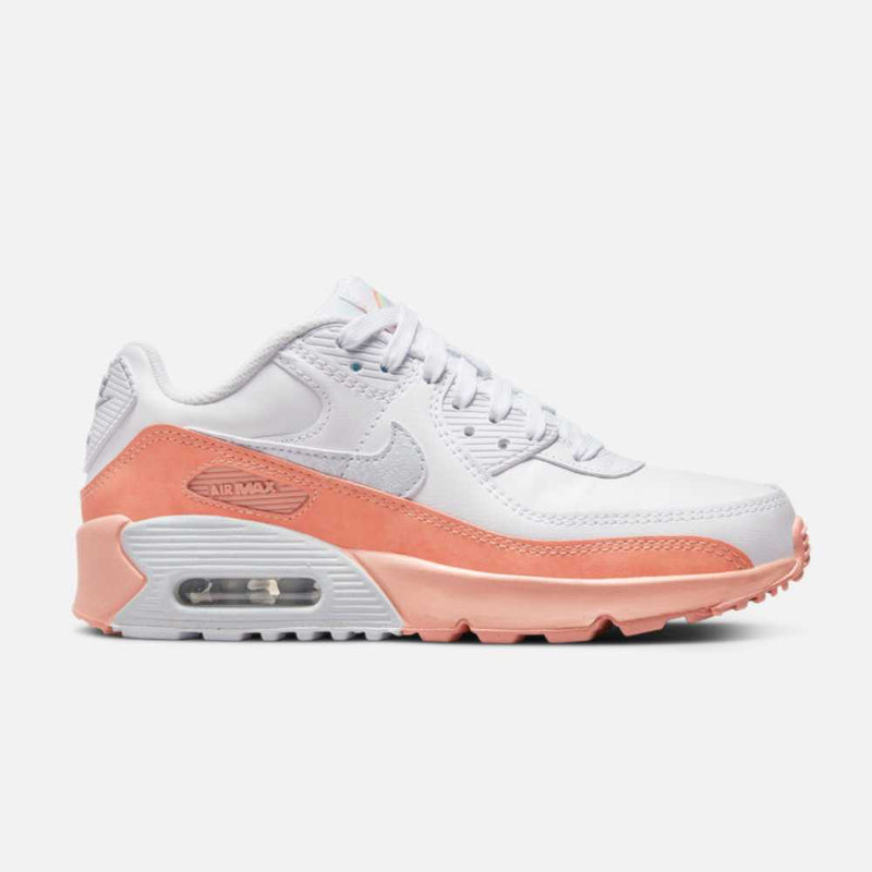 Nike Air Max 90 Leather SE GS 'White Light Madder Root'