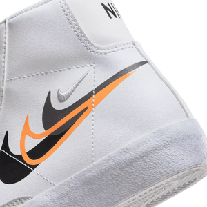 Nike Blazer Mid Next Nature GS 'Multi-Swoosh - White Bright Mandarin'