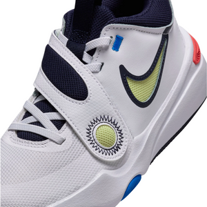 Nike Team Hustle D11 GS 'White Photo Blue Light Lemon Twist'