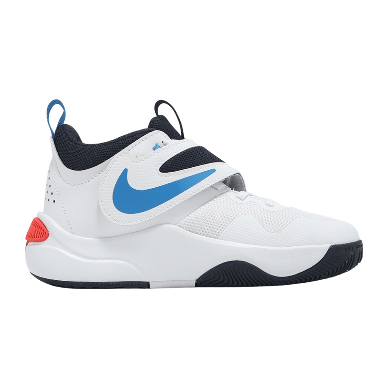 Nike Team Hustle D11 GS 'White Photo Blue Light Lemon Twist'