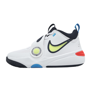 Nike Team Hustle D11 GS 'White Photo Blue Light Lemon Twist'