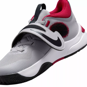 Nike Team Hustle D11 PS 'Cement Grey Gym Red'