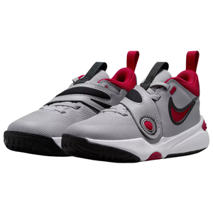 Nike Team Hustle D11 PS 'Cement Grey Gym Red'
