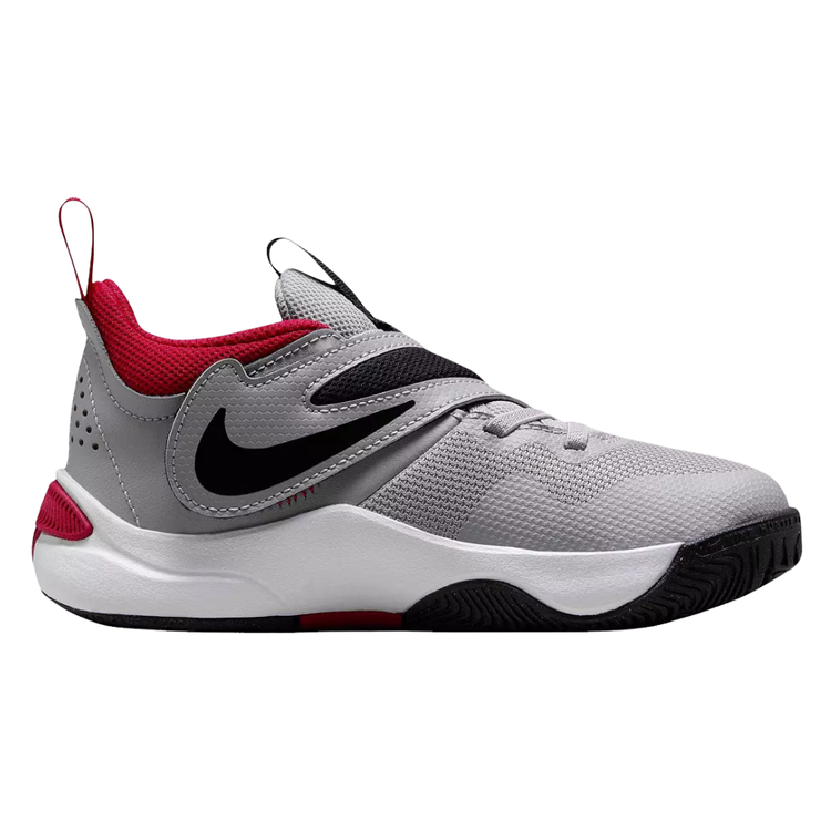 Nike Team Hustle D11 PS 'Cement Grey Gym Red'