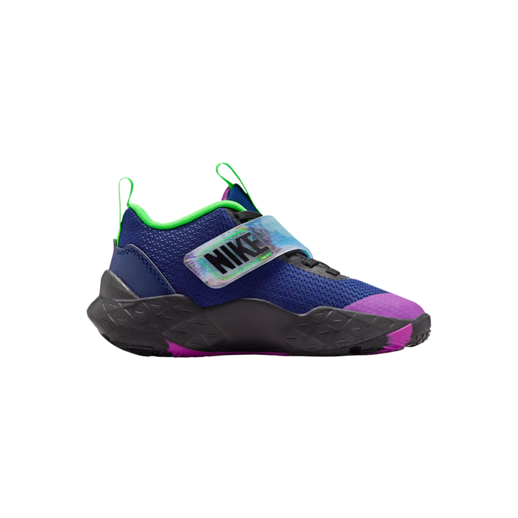 Nike Team Hustle D 12 PS 'Blue Void Green Streak Vivid Purple'