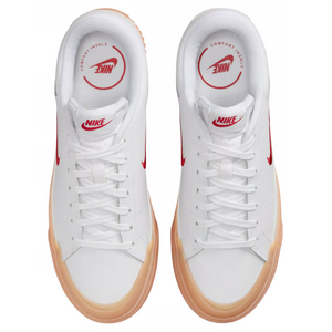 Nike Wmns Court Legacy Lift 'White University Red Gum'