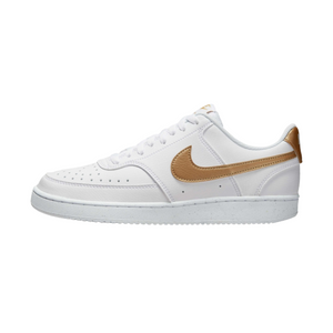 Nike Wmns Court Vision Low Next Nature 'White Metallic Gold'