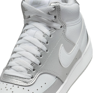 Nike Wmns Court Vision Mid 'Metallic Silver White'