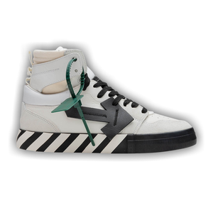 Off-White High Top Vulcanized 'White Black'