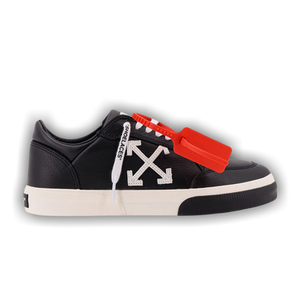 Off-White Vulcanized Leather Sneaker 'Black White'