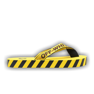Off-White Industrial Flip Flops 'Logo Tape - Yellow' 2022