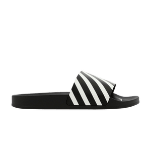 Off-White Diagonal Sliders 'Black White'