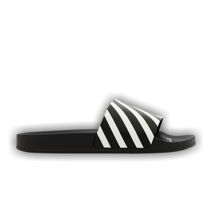 Off-White Diagonal Sliders 'Black White'