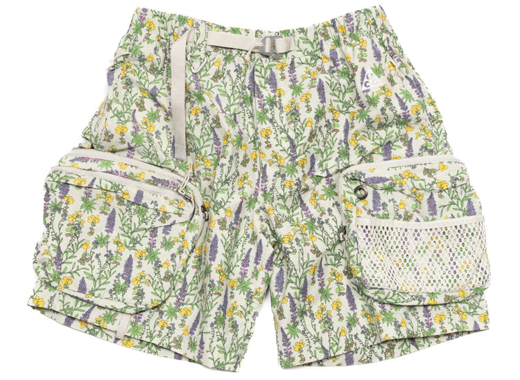 Nike ACG Snowgrass Floral Cargo Shorts 'Light Bone/Light Iron Ore/Summit White'