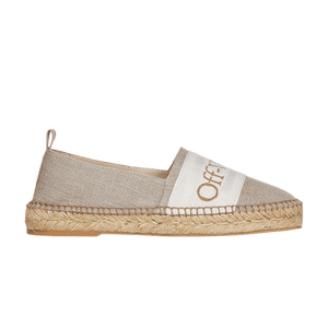 Off-White Wmns Bookish Canvas Espadrilles 'Beige'