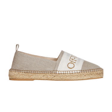 Off-White Wmns Bookish Canvas Espadrilles 'Beige'