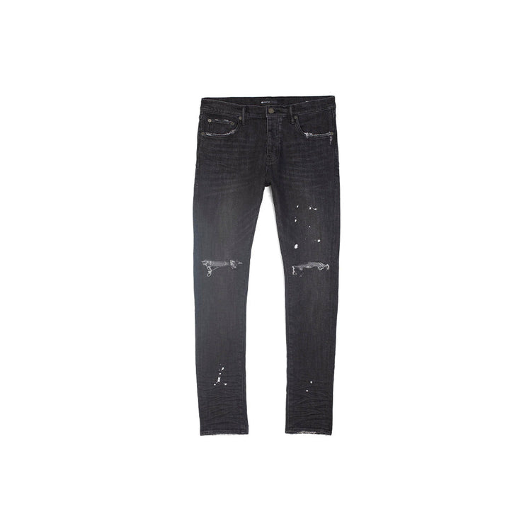 PURPLE BRAND Over Spray Skinny Jeans 'Black'