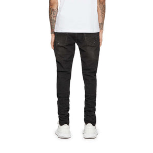 PURPLE BRAND Over Spray Skinny Jeans 'Black'
