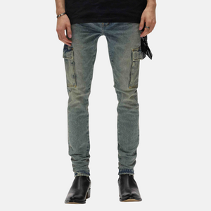 PURPLE BRAND Pumice Cargo 'Light Indigo'
