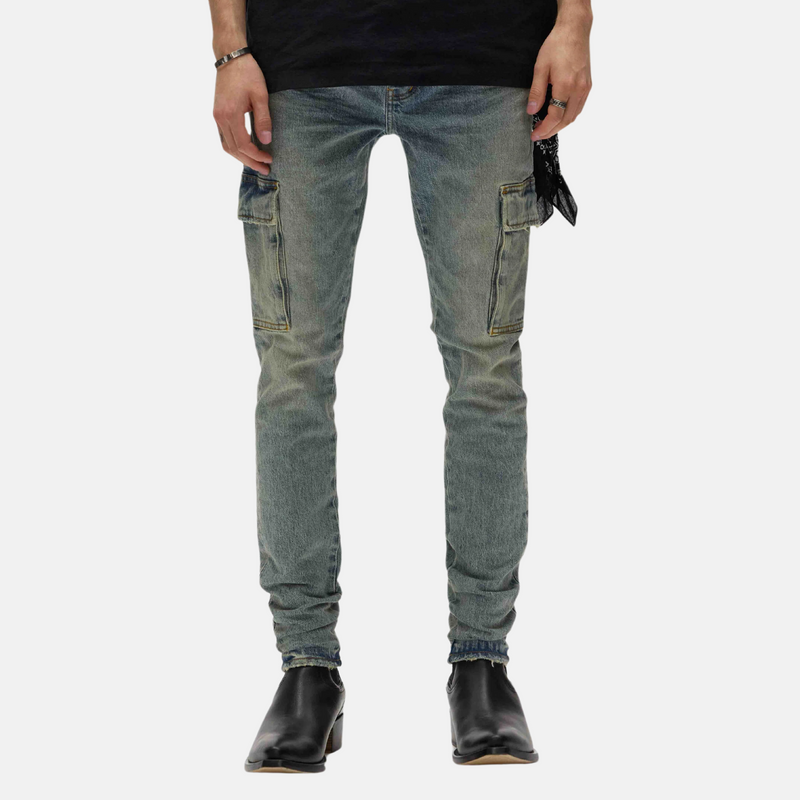 PURPLE BRAND Pumice Cargo 'Light Indigo'