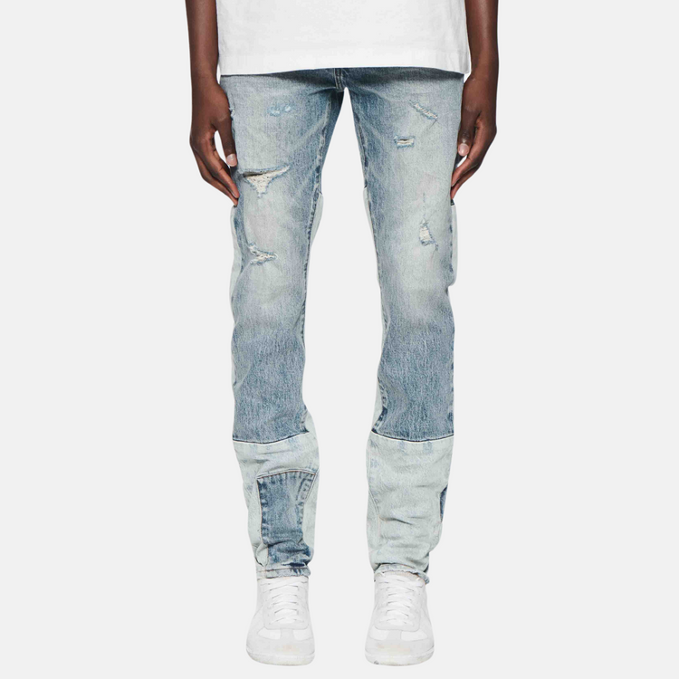 PURPLE BRAND Skinny Patchwork Jeans 'Mid Indigo'