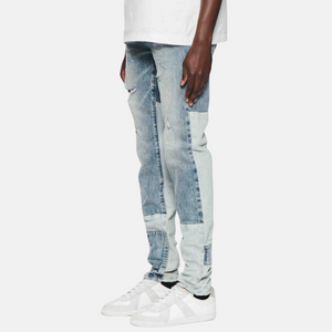PURPLE BRAND Skinny Patchwork Jeans 'Mid Indigo'