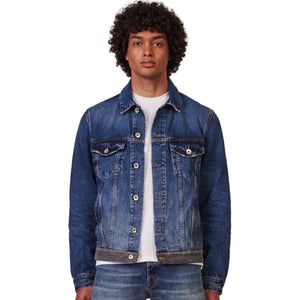PURPLE BRAND Framis Fray Denim Jacket 'Blue'