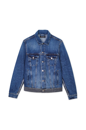 PURPLE BRAND Framis Fray Denim Jacket 'Blue'