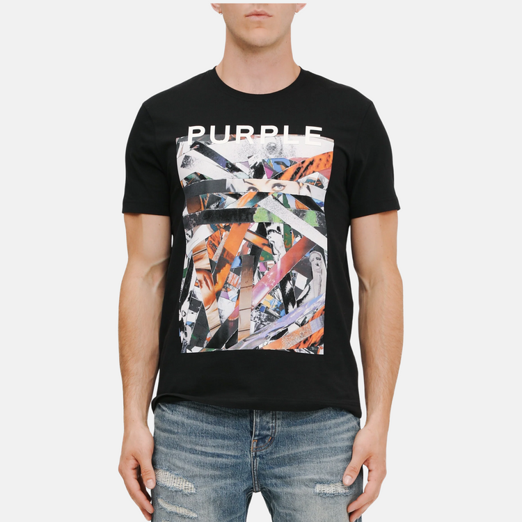 PURPLE BRAND Clean Jersey T-Shirt 'Black'