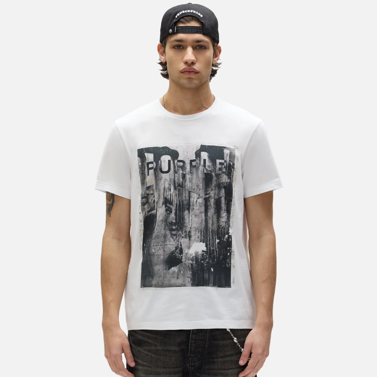 PURPLE BRAND Parking Lot Tee 'White'