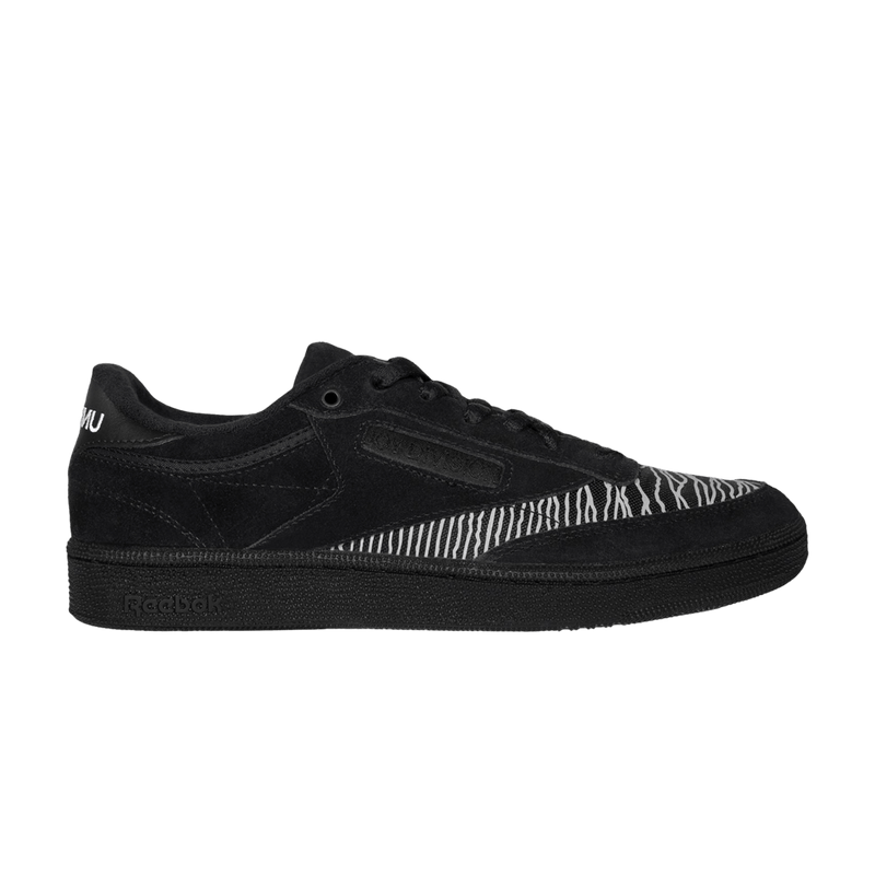 Joy Division x Pleasures x Reebok Club C 85 'Disorder vs. Transmission' P25JD001 BLACK