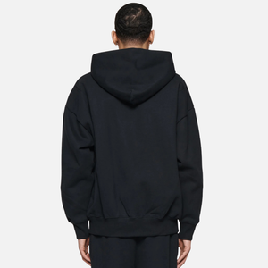 PURPLE BRAND Fleece Zip Front Hoodie 'Black'