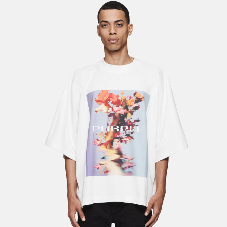 PURPLE BRAND Heavyweight Jersey Oversized T-Shirt 'White'