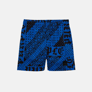 PURPLE BRAND Flag Bandana All Around Shorts 'Blue Black'