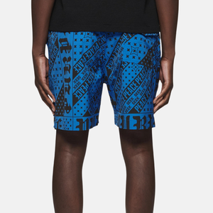 PURPLE BRAND Flag Bandana All Around Shorts 'Blue Black'