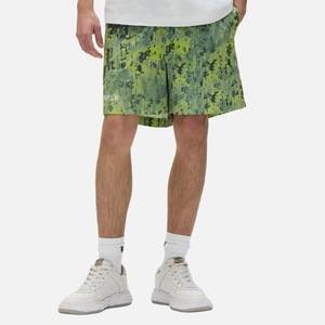 PURPLE BRAND Worn Gothic Camo Swim Shorts 'Green'
