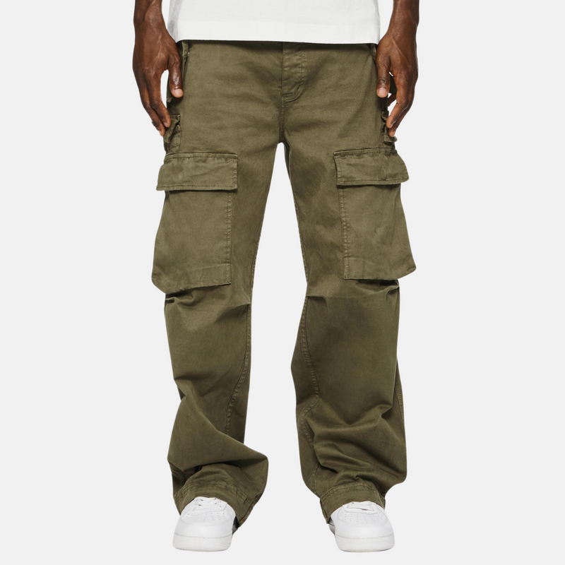 PURPLE BRAND Double Pocket Cargo Pants 'Green'