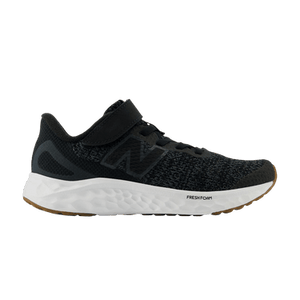 New Balance Fresh Foam Arishi v4 Bungee Lace Top Strap Little Kid 'Black Phantom'