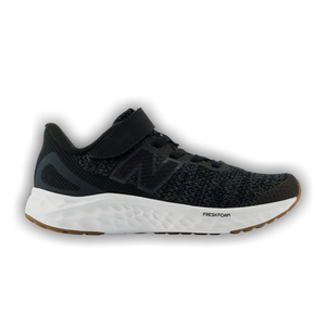New Balance Fresh Foam Arishi v4 Bungee Lace Top Strap Little Kid 'Black Phantom'