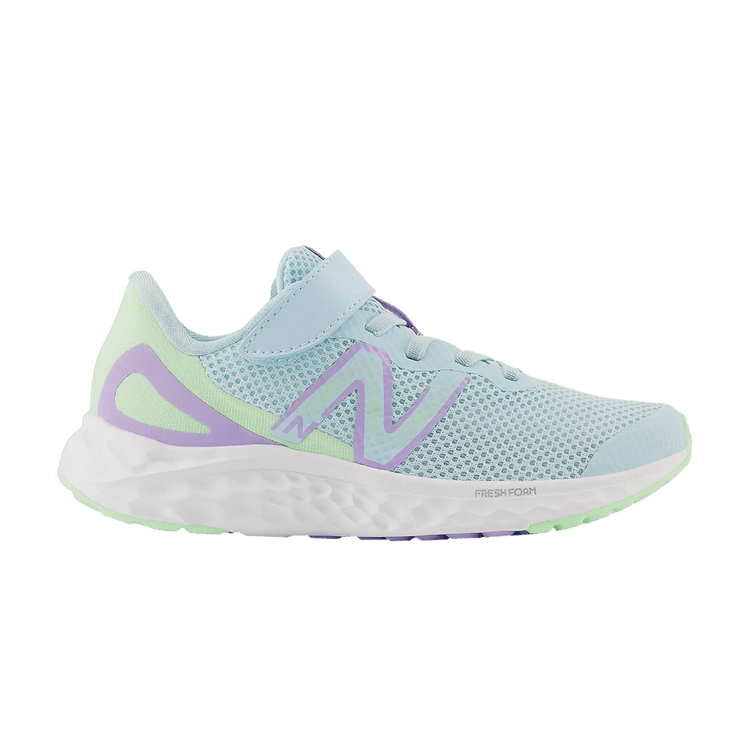 New Balance Fresh Foam Arishi v4 Bungee Lace Top Strap Little Kid 'Blue Lilac Glow' PAARIBL4