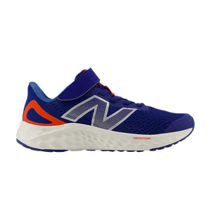 New Balance Fresh Foam Arishi v4 Bungee Lace Top Strap Little Kid 'Inkwell Neo Flame'