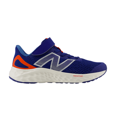 New Balance Fresh Foam Arishi v4 Bungee Lace Top Strap Little Kid 'Inkwell Neo Flame'